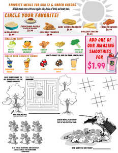 Kids menus (1 case)